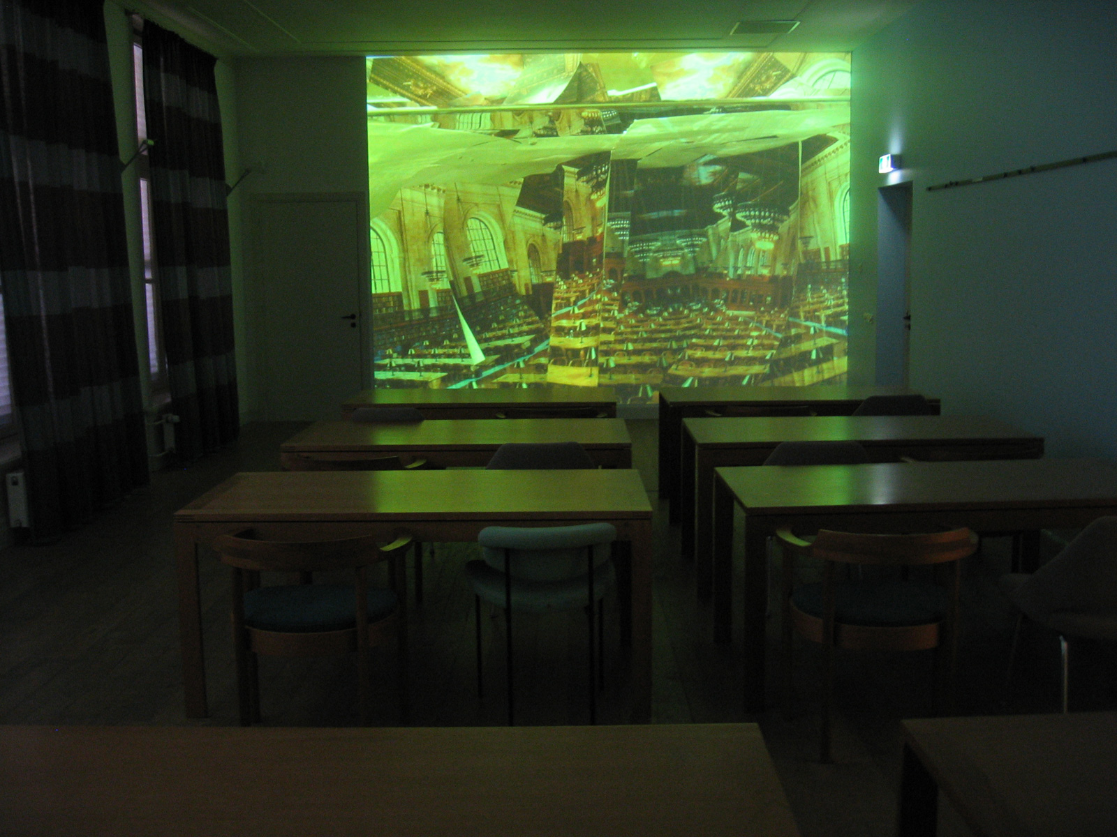 Sanja MedicNew York Public Library - The Elusive Chapter, 2006geprojecteerde fotosequentie met geluid